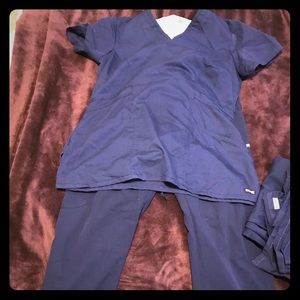 1 set Grey’s Anatomy Blue Scrubs